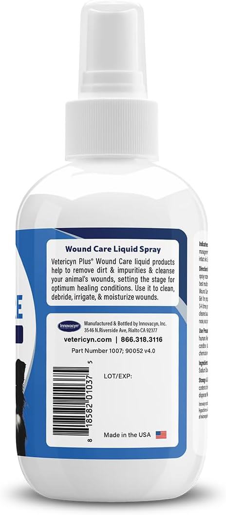 3 Vetericyn Plus Dog Wound Care Spray | Healing Aid and Skin Repair, Clean Wounds, Relieve Dog Skin Allergies, Safe