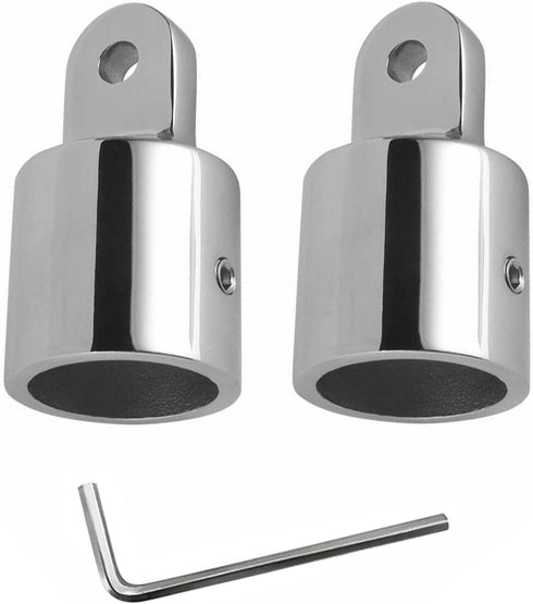 SHENGHUISS Stainless Steel 316 Bimini Top Cap Eye End Boat Fitting with L Shape Hex Key, Marine Hardware