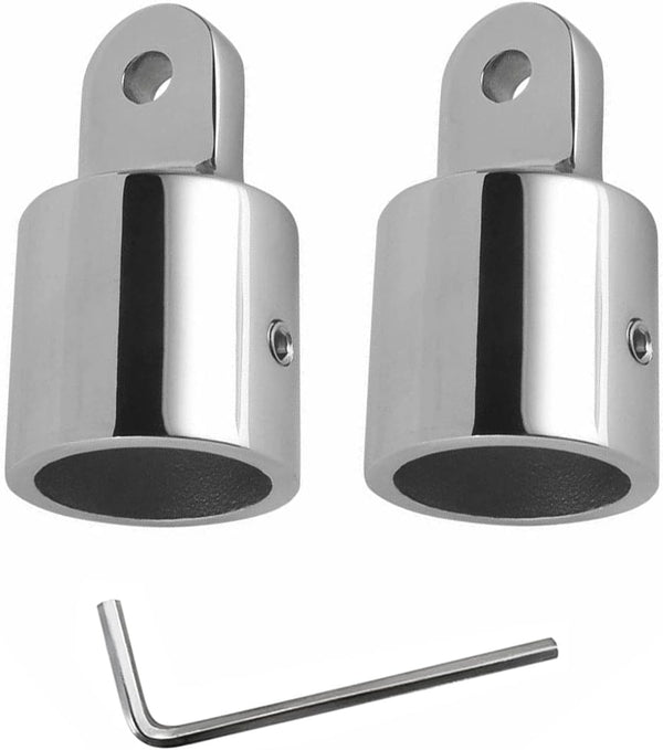 SHENGHUISS Stainless Steel 316 Bimini Top Cap Eye End Boat Fitting with L Shape Hex Key, Marine Hardware