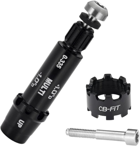 Golf Shaft All Fit Adapter Sleeve with 10pcs Rings for Titleist/Taylormade/Callaway/Ping/Cobra/Mizuno