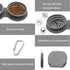 IFOYO Collapsible Dog Bowls, 2 in 1 Upgrade Foldable Travel Pet Food Bowl with Non-Skid Silicone Mat (Gray)