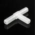 10pcs 3 Way Air Line Connector for Aquarium Fish Tank Airline Tee Valve Pump Tube, White