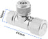 Create idea CO2 Dual-Head Needle Valve - Carbon Dioxide Double-Ended Needle Trimmer Valve for Fish Tanks Accessory