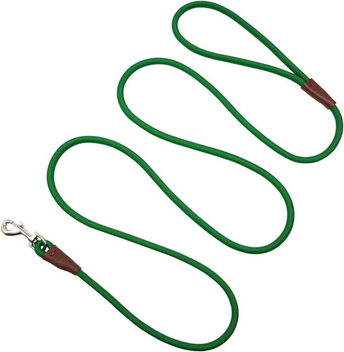 Small Dog Leash, Lightweight Strong Nylon Rope Leash, 1/4" by 6/8/10 FT, Bright Classic Leash for Small Pets/Puppy/Cat