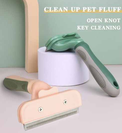 TopMed ETS Deshedding Tool For Dogs & Cats, Pet Grooming Brush For All Kind Of Pet Hair, Reduces Shedding Effectively Proven Grooming Tools for Dogs Cats and Other Animals (Large, Pink)