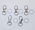 JL Missouri Parts & Misc. 5X 1 1/4" 1/2" Snap Hooks Lanyard Keychain Clips with Split Rings, Spring Loaded Lobster