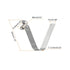 HARFINGTON 12pcs Single Button Kayak Paddle Snap Spring Clip, 44x8.5mm, Spring Steel V-Shaped Locking Tube Clips