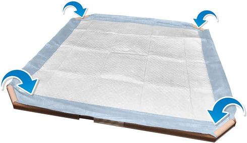 OUT! Portable Dog Pad Holder Tray for Pet Training, Prevents Pad Leakage and Bunching, Fits 21 x 21 Inches or Larger