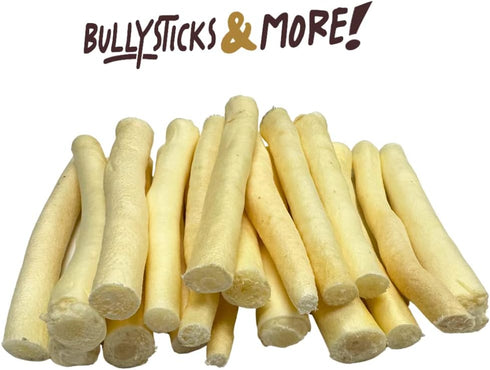 BULLYSTICKS & MORE Cow Tail Bones for Dogs - (6 Inch Regular - 15 Count) Cow Tail Dog Chews - No Hide Bone for Dogs- Long Lasting Bone for Dogs