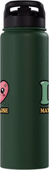 I heart Mayonnaise I love Mayonnaise Stainless Steel Insulated Water Bottle