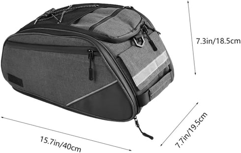 BESPORTBLE Bike Seat Pouch Rear Storage Bag for Capacity Saddle Bag Reflective Strips for Riding for Tools Gadgets
