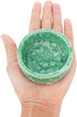 2 Pcs Hamster Ceramic Food Bowl, Chew-Resistant Food and Water Dish for Small Animals in Green and Purple