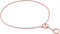 Alvalley Metal Chain Dog Show Collar, Adjustable Pet Slip Collar for Toy, Small, Medium, Large Dogs (Rose Gold, 14",