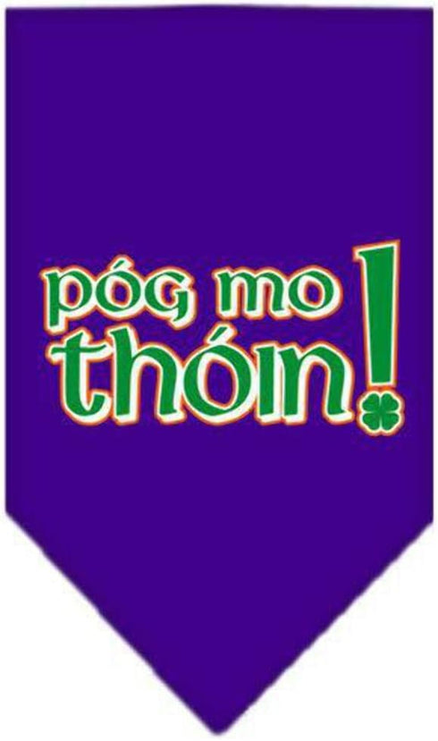 Pog Mo Thoin Yellow Large Pet and Dog Bandana Screen Printed