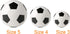 Soccer Ball Size 2,3,4,5 with Pump Needle, Classic White Black PU, Suitable for Youth League Game Training or Gift