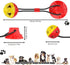 Jenilily Dog Toys Chew for Aggressive Chewers, Rope Ball Suction Cup Puppy Training Tug of War Puzzle Toy