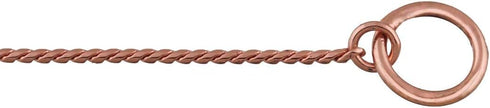 Alvalley Metal Chain Dog Show Collar, Adjustable Pet Slip Collar for Toy, Small, Medium, Large Dogs (Rose Gold, 14",