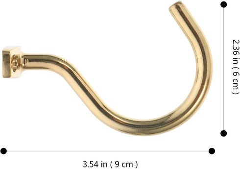 Lurrose Wear-resistant Snooker Table Cue Hook Metal Rack with Screws, Replaceable Pool Cue Holder for Billiard Table