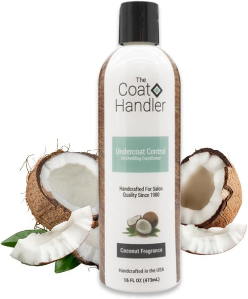 The Coat Handler Undercoat Control Deshedding Dog Conditioner Coconut Milk Fragrance, 16