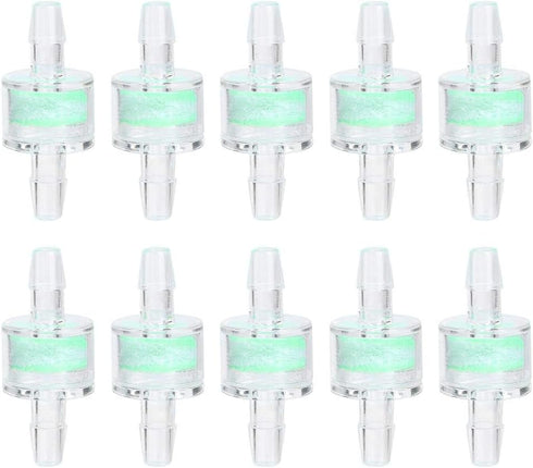 TOPINCN 10PCS ABS Aquarium Bio Filter Breeding Fry Betta Shrimp Green Silicone Tube Filter