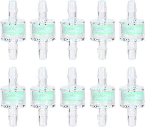 TOPINCN 10PCS ABS Aquarium Bio Filter Breeding Fry Betta Shrimp Green Silicone Tube Filter