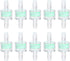 TOPINCN 10PCS ABS Aquarium Bio Filter Breeding Fry Betta Shrimp Green Silicone Tube Filter
