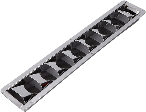 8 Acouto Boat Louver Vent,Marine Vent Grille Oblong Stainless Steel Slots Grid Cover Boat Shutters Blind Louvre