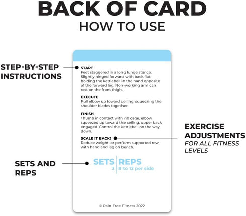 Fitness Flash Cards for Workout Motivation