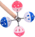 Bird Stand Perch Toy with Rotating Balls,Parakeet Stand Perch Toy for Metal Cage, Fun Toy for Parrots Cockatiels