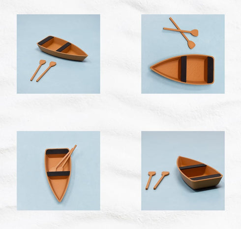 Chatelet Decorative Floating Toy Boat for Aquariums | Rowboat for Aquariums | Fish Shrimp or Snail Aquarium Boat Decor