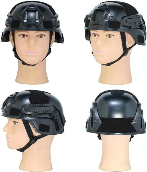 Tactical Airsoft Helmet with Detachable Goggles and Full Face Mask for Paintball and Airsoft