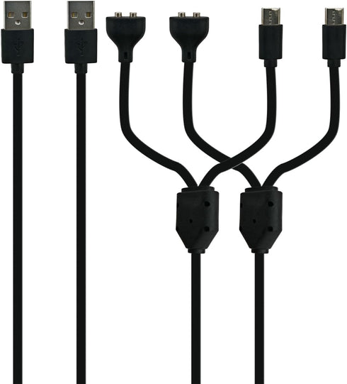 PDEEY Dog Shock Collar Charger Replacement, 2 PCS Charging Cord for Delupet/Jugbow/Yawpet E Collar