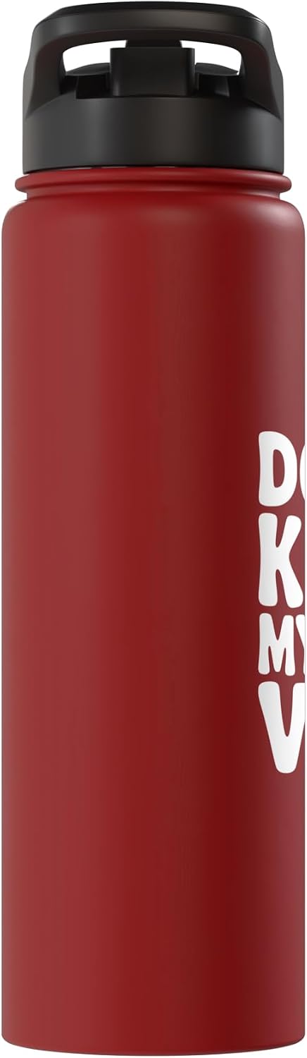 Fraxoweb Don't Kale My Vibe Funny Plant Lover Humor Stainless Steel Insulated Water Bottle
