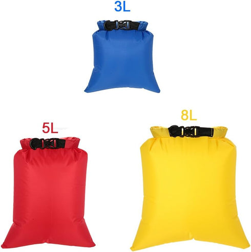 LIXADA Waterproof Dry Bags, 3/5/6 Pack Ultimate Dry Sack - Lightweight Roll Top for Kayaking, Camping, Hiking