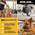 Indestructible Ring Dog Toy - Lifetime Replacement for Medium & Large Breeds, Durable for Aggressive Chewers