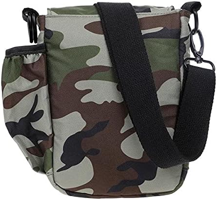 DOOG Walkie Bag, Adjustable Shoulder Bag with Poo Bag and Water Bottle Compartments | Camo