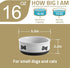 Sweejar Ceramic Dog Bowls with Bone Pattern, 16 Fl Oz Porcelain Pet Bowl for Small Dogs, Fog Blue