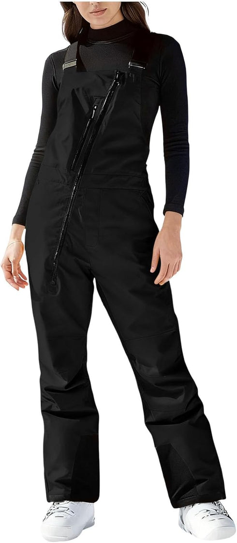 YRAETENM Ski Bibs Women Winter Insulated Snow Pants Snowboard Overalls Outdoor Waterproof