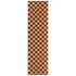 TURBO Orange Checkerboard Skateboard Grip Tape Sheet, 9 x 33 Inch
