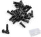 Juland 72 PCS Bike Spoke Nipples End Caps for Mountain Road Bicycles, 14G – Black