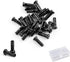 Juland 72 PCS Bike Spoke Nipples End Caps for Mountain Road Bicycles, 14G – Black