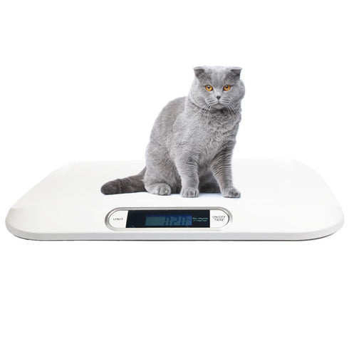 Digital Electronic Display Portable Dog Cat Scale - Weighs Pet Food, Up to 44 Pounds Capacity for Small Animals