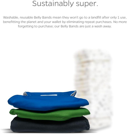 Pet Parents Washable Belly Bands for Dogs (3 Pack) + Durable Extendrs Dog Diapers & Wraps (X-Small, Gentlemen)