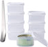 8Pack Canned Cat Food Storage Container for 3oz Cat Cans, Transparent Plastic