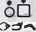 4 Pcs Fish Feeding Ring, Square and Round Aquarium Floating Food Feeder with Suction Cup