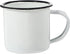 Lurrose Enamel Cup, Large Classic Camping Mug with Handle for Coffee, Tea, Milk, White Camping Cookware