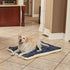 MidWest Homes Reversible Paw Print Pet Bed in Blue/White, X-Large Dog Bed, Measures 45.2L x 28W x 3.8H, Machine Wash