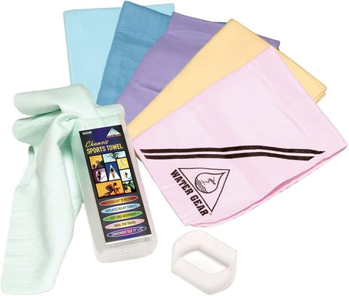Water Gear Chamois Towel, Fast Absorbing, Great for Drying, Multi-Use (Sky)