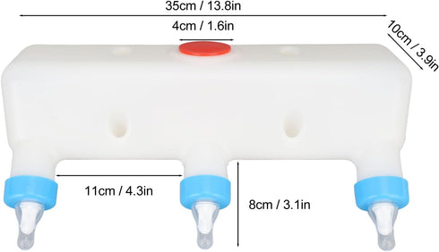 Ozgkee 3 Pacifier Small Animal Milk Feeder Piglet Puppy Baby Lamp Goat Milk Feeder Farm Drinking Equipment