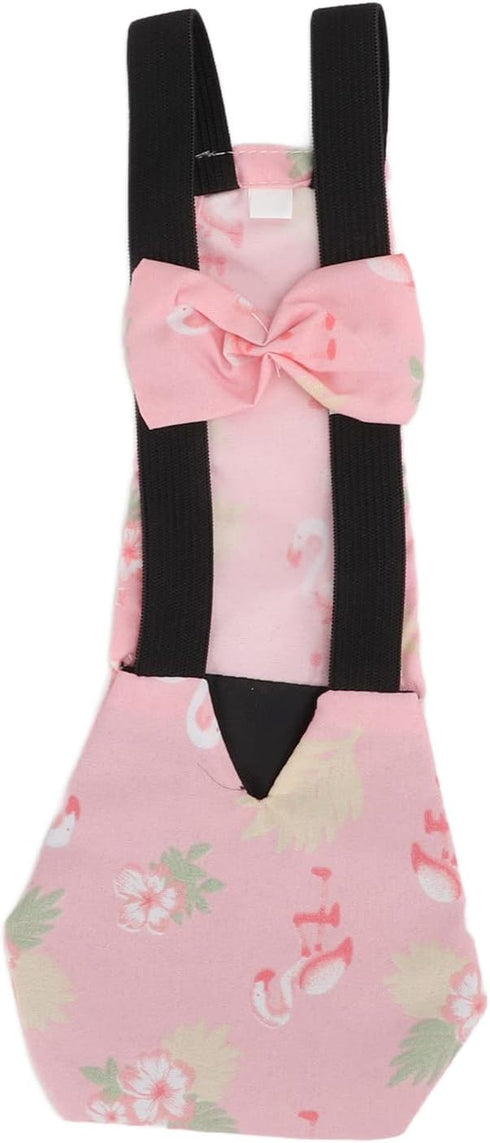 Adjustable Reusable Poultry Diapers with Bow Tie for Chickens and Ducks